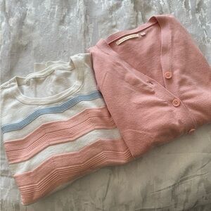 Sweaters size L Ted Lapidus and Horizontal Striped one bundle